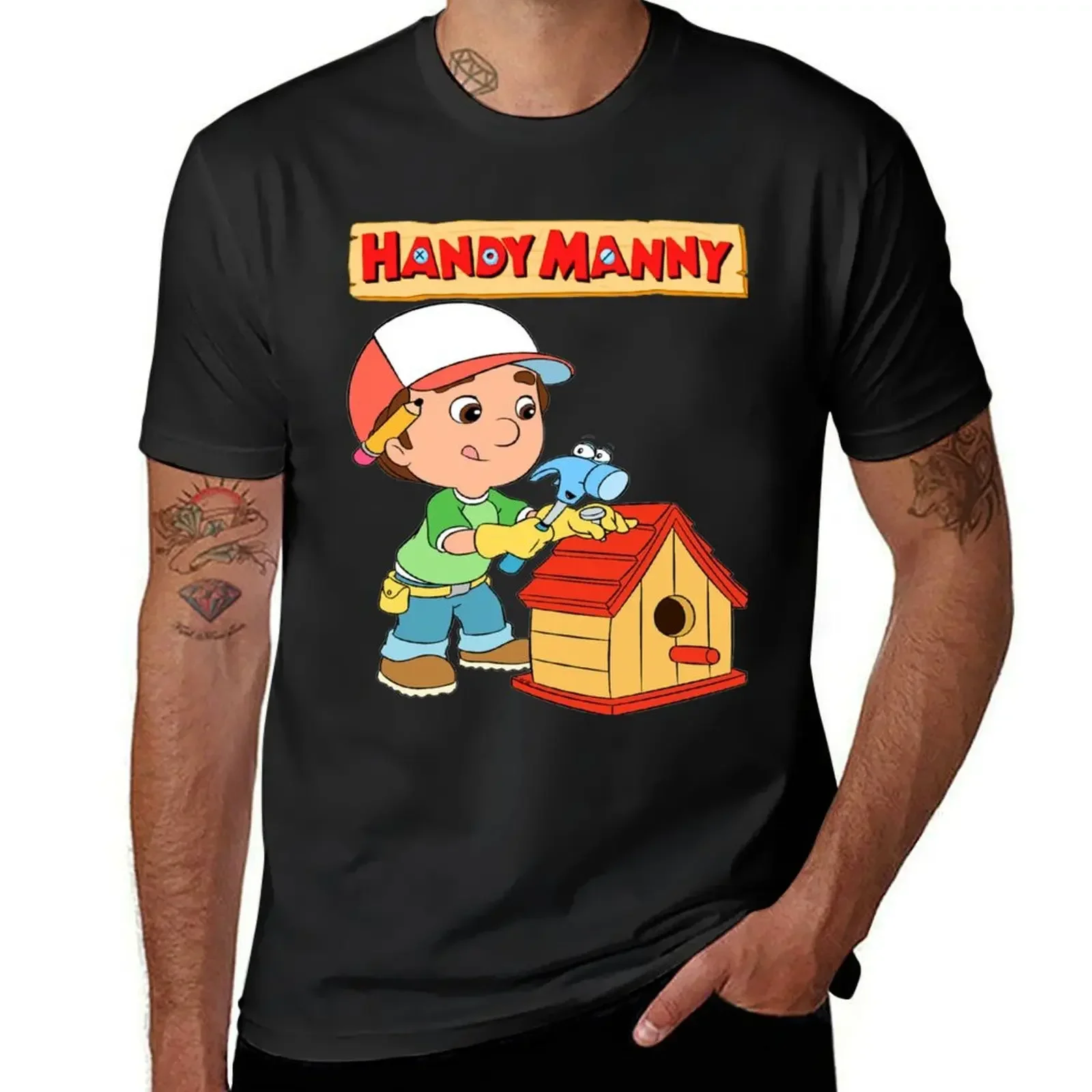 Handy mannycharacters screwdriver handy manny costume handy manny shirt T-Shirt graphics oversized t shirts men