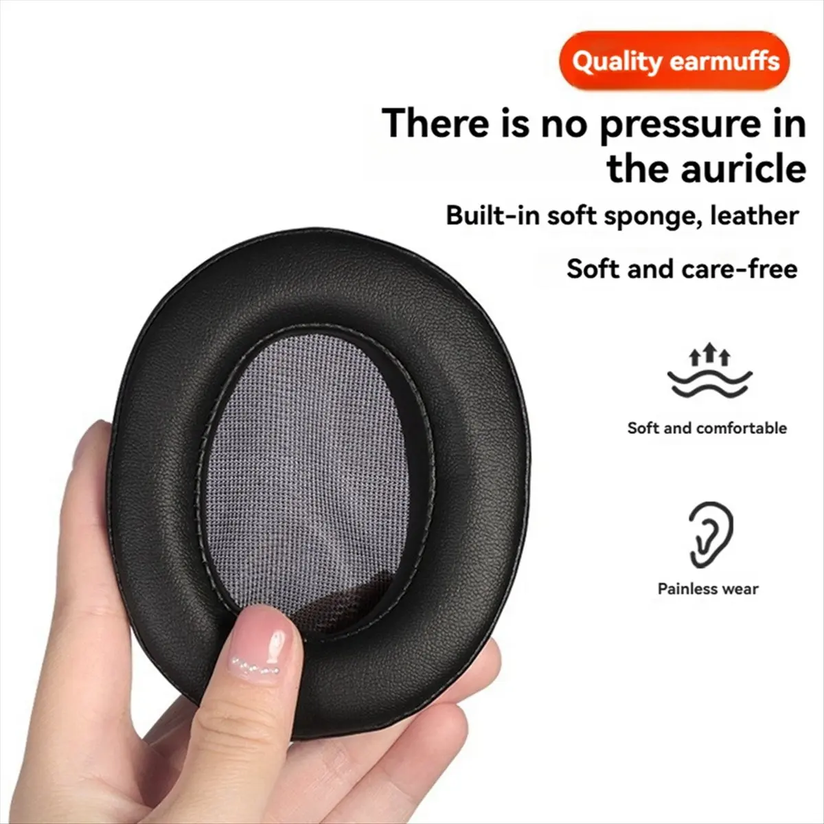 【ELEVATE LIFE】Earpads for RP-HD10E Headphones Earphone Cover Earmuffs Headphone Sponge Cover Replacement Accessories