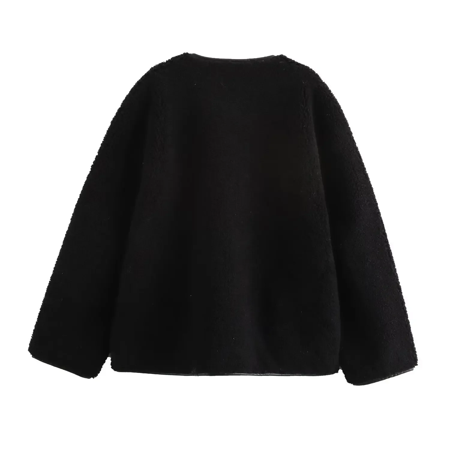 冬ファッション クルーネック ファー一体型 長袖ジャケット Amazon レディース2025