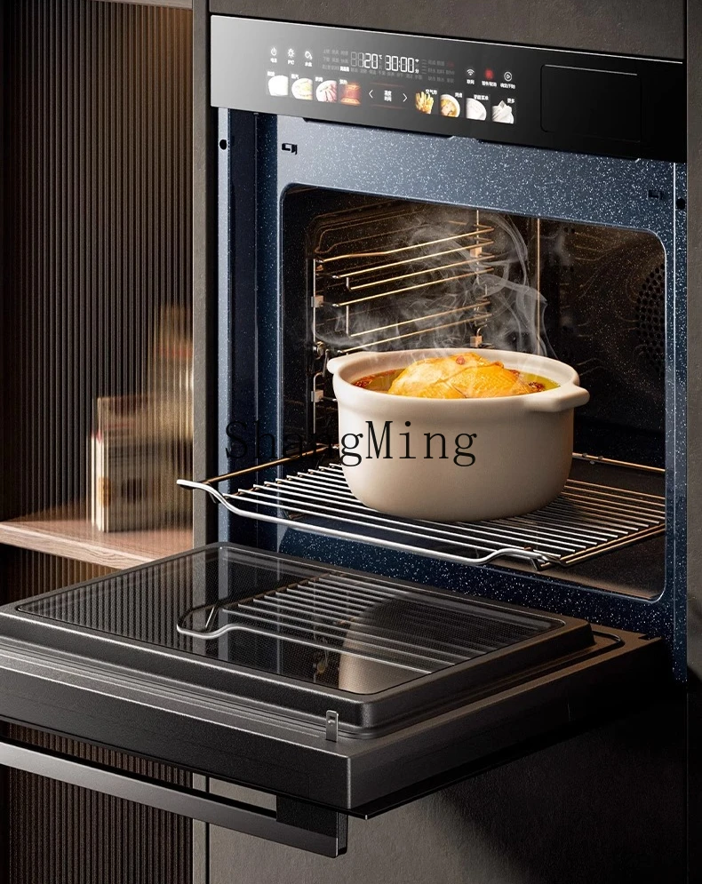 ZYY マイクロ蒸しおよびベーキングマシン埋め込み電気蒸しオーブン家庭用電子レンジ