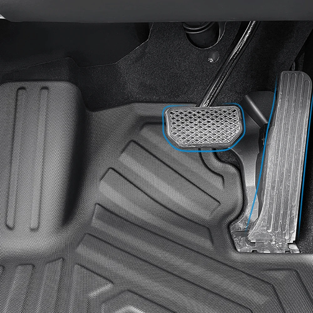 Para Leapmotor C11 2024 2025 TPE 3D alfombrillas de coche conducción a la izquierda impermeable todo tipo de clima alfombrillas de coche 3D revestimiento de carga almohadilla de maletero