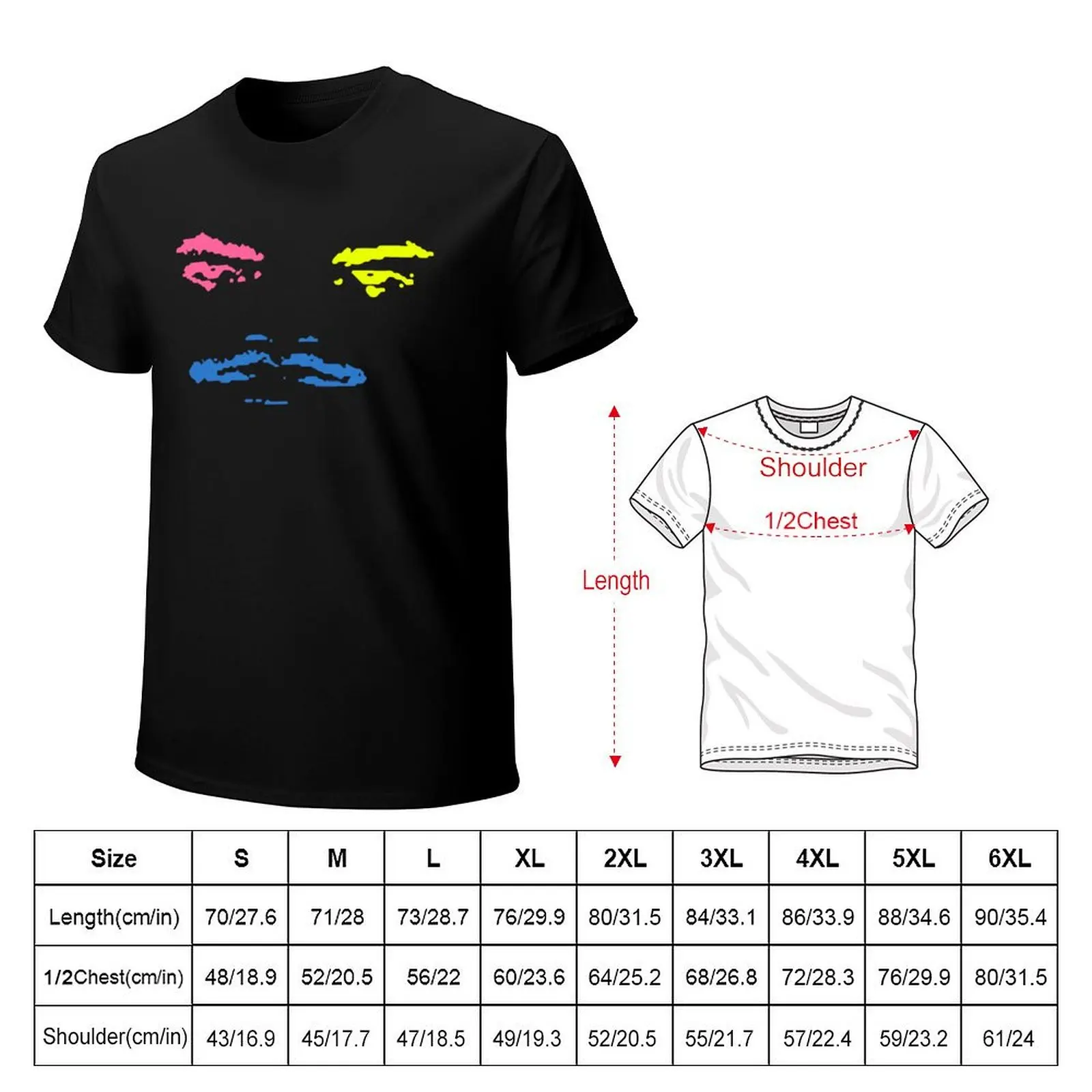 Steve Lacy Merch Steve Lacy Face T-Shirt cotton t-shirt plain for man package T-Shirt