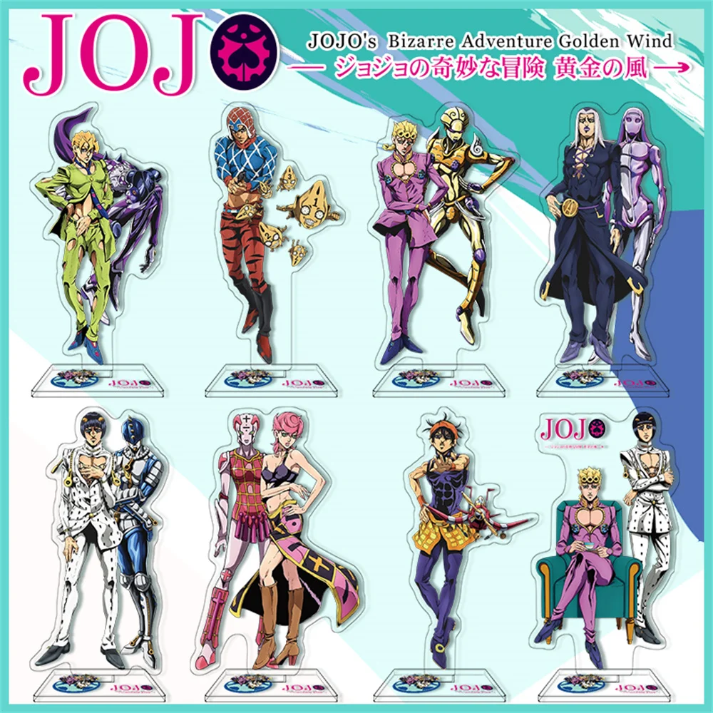 New Anime JoJo's Bizarre Adventure Acrylic Stand Model Figure Cosplay Plate Holder Topper Fans Christmas Desk Decor Plate Gift