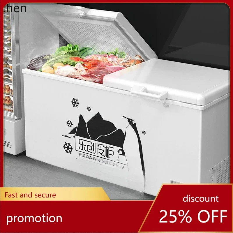 Horizontal Freezer Single Temperature Freezer Restaurant Commercial Quick Freeze Large Capacity Freezer