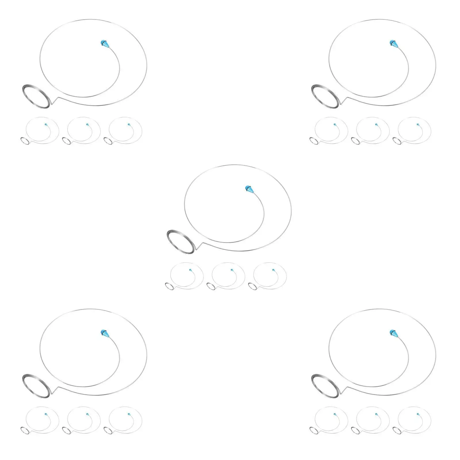 

5pcs 5 Count Jewelry Loop Magnifier Loupe Fix Bracket Repairing Wire Holder Jewelers