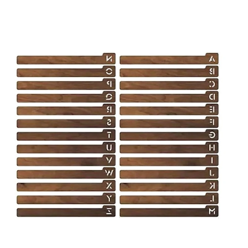 A67M-26PCS Alphabetical Vinyl Record Dividers Record Alphabet Separator For Albums And Books Horizontal Vertical Use For