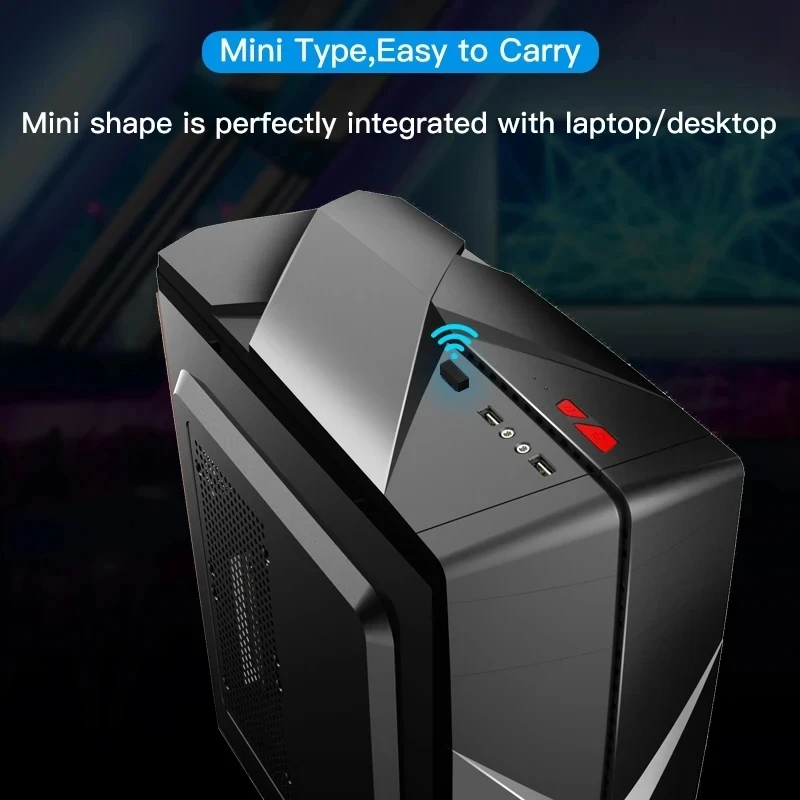 USB-адаптер Wi-Fi 6, двухдиапазонный адаптер AX900, 2,4 ГГц/5 ГГц для настольных ноутбуков, Windows 10/11
