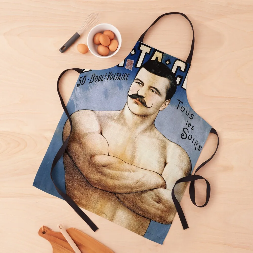 

Vintage french poster - Greek George Bataclan Paris - advert poster Apron For Cosmetologist professional kitchen Apron