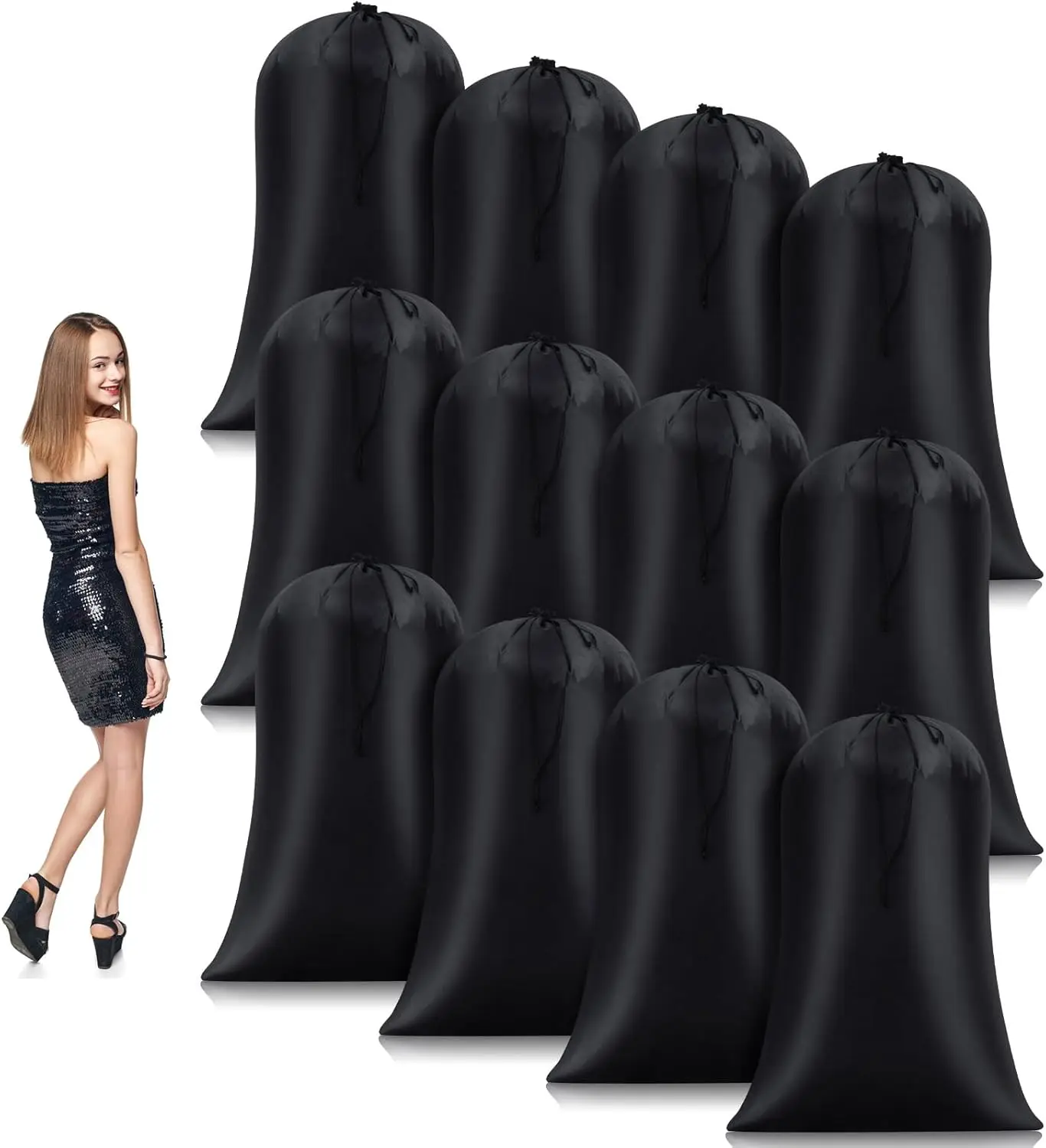 

Extra Large Reusable Laundry Bag, 60x40 Inches, Multipurpose Storage for Clothes, Blankets, Luggage