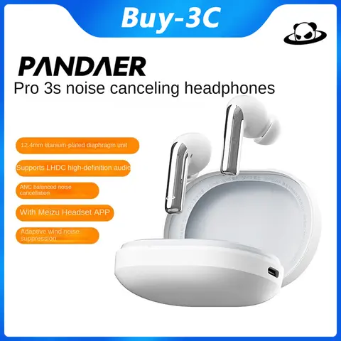 MEIZU PANDAER Air Pro 3s Semi-In-Ear Noise Canceling Headphones LHDC HD HiFi Sound Quality Bluetooth 5.3