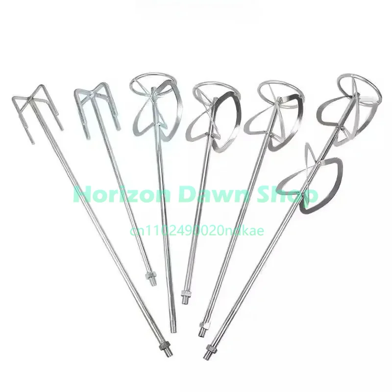 Putty Powder Mixer Handheld Paint Cement Food Grade Stainless Steel Mixing Rod M14