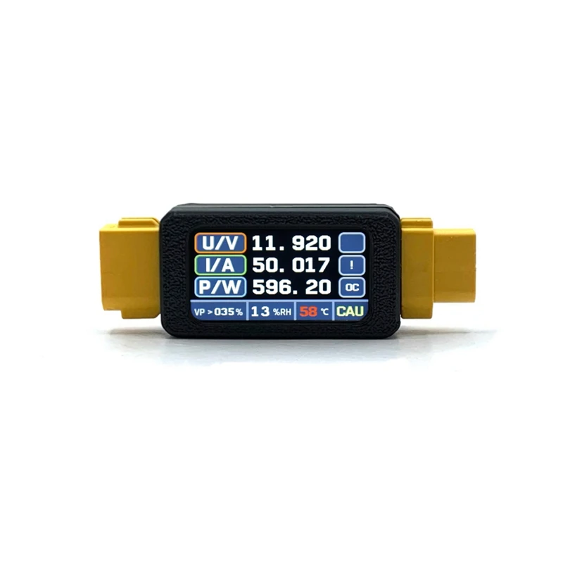 30A Voltmeter Ammeter Power Meter Display Temperature Humidity Bidirectional Monitor for RC Battery Charger-A74P