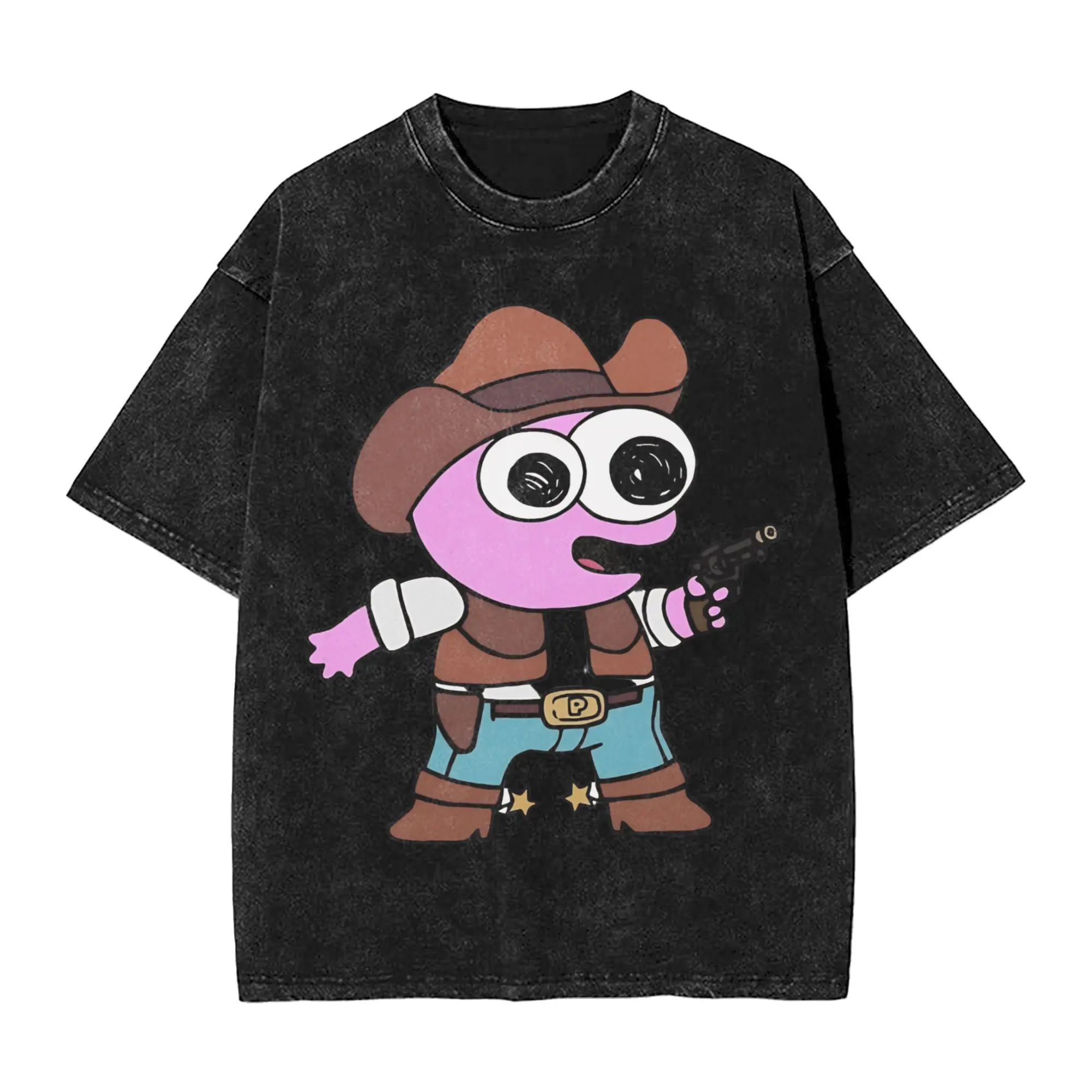 Allan Smiling Friends T-Shirt Men Funny Cotton Tees Round Collar Short Sleeve T Shirt Plus Size Clothing