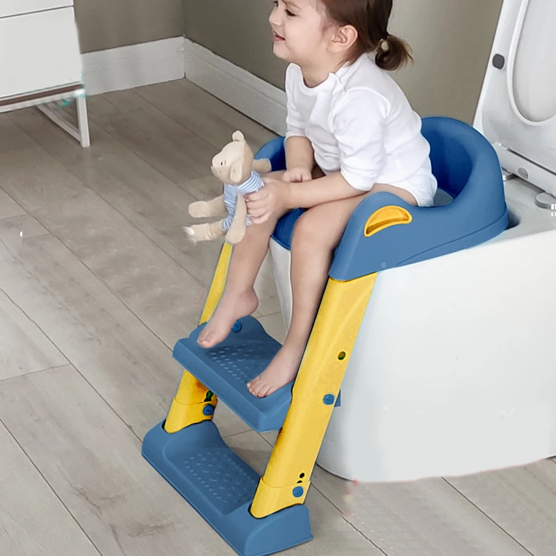 Children toilet seat potty stairs men and children female baby sitting stool circle baby special stepping stool steps ladder she