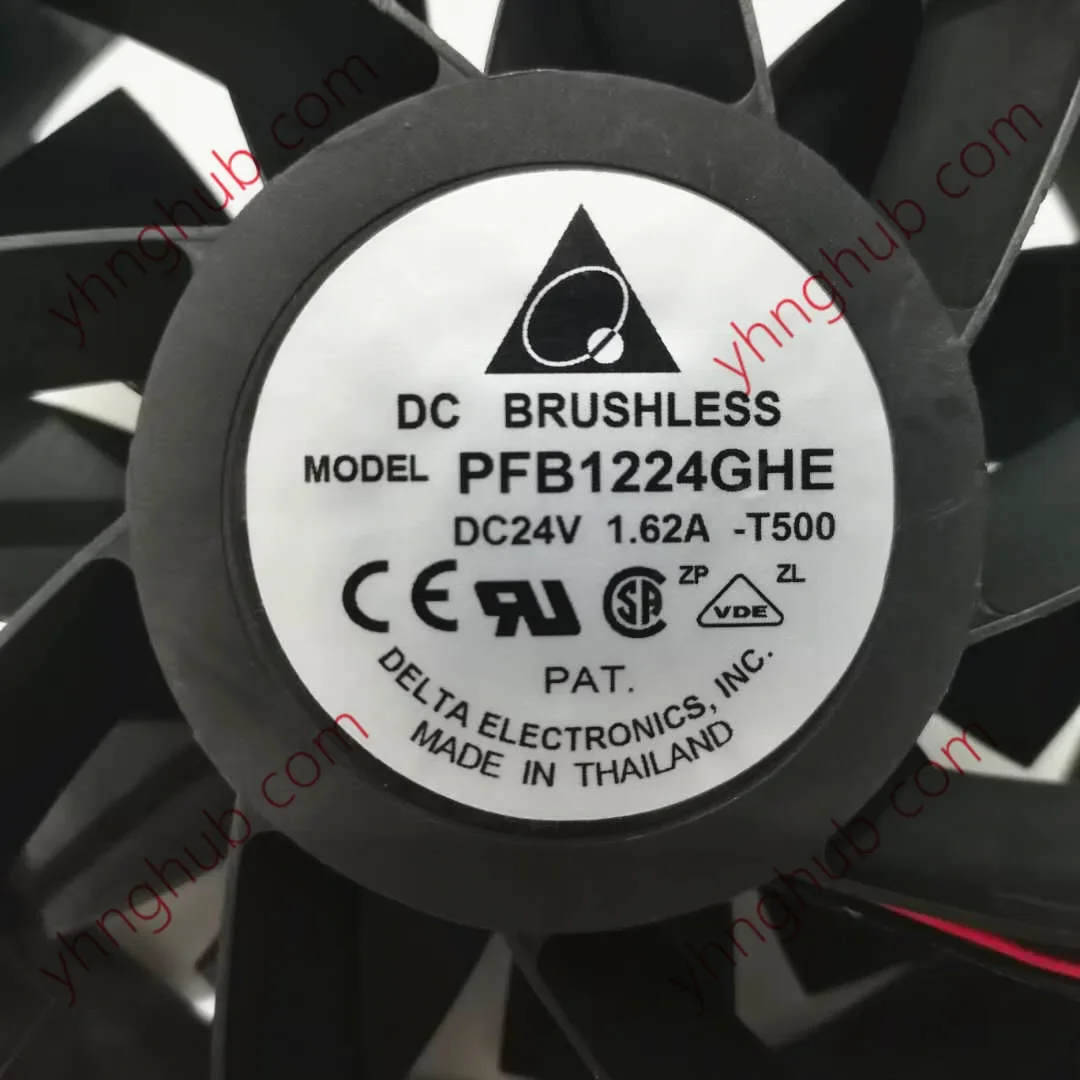 

Delta Electronics PFB1224GHE T500 DC 24V 1.62A 120x120x38mm 2-Wire Server Cooling Fan