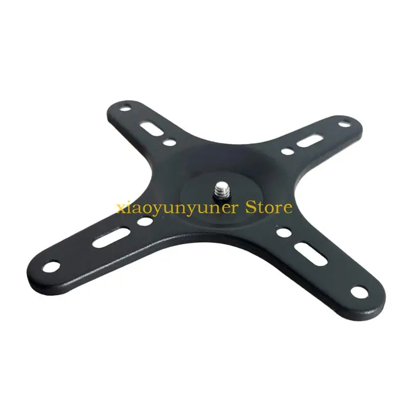 P9JB Monitor Mount Plate with VESA 50x50 75x75 100x100 and Quarter Mount Hole, Black Metal Support Plate for Portable Display