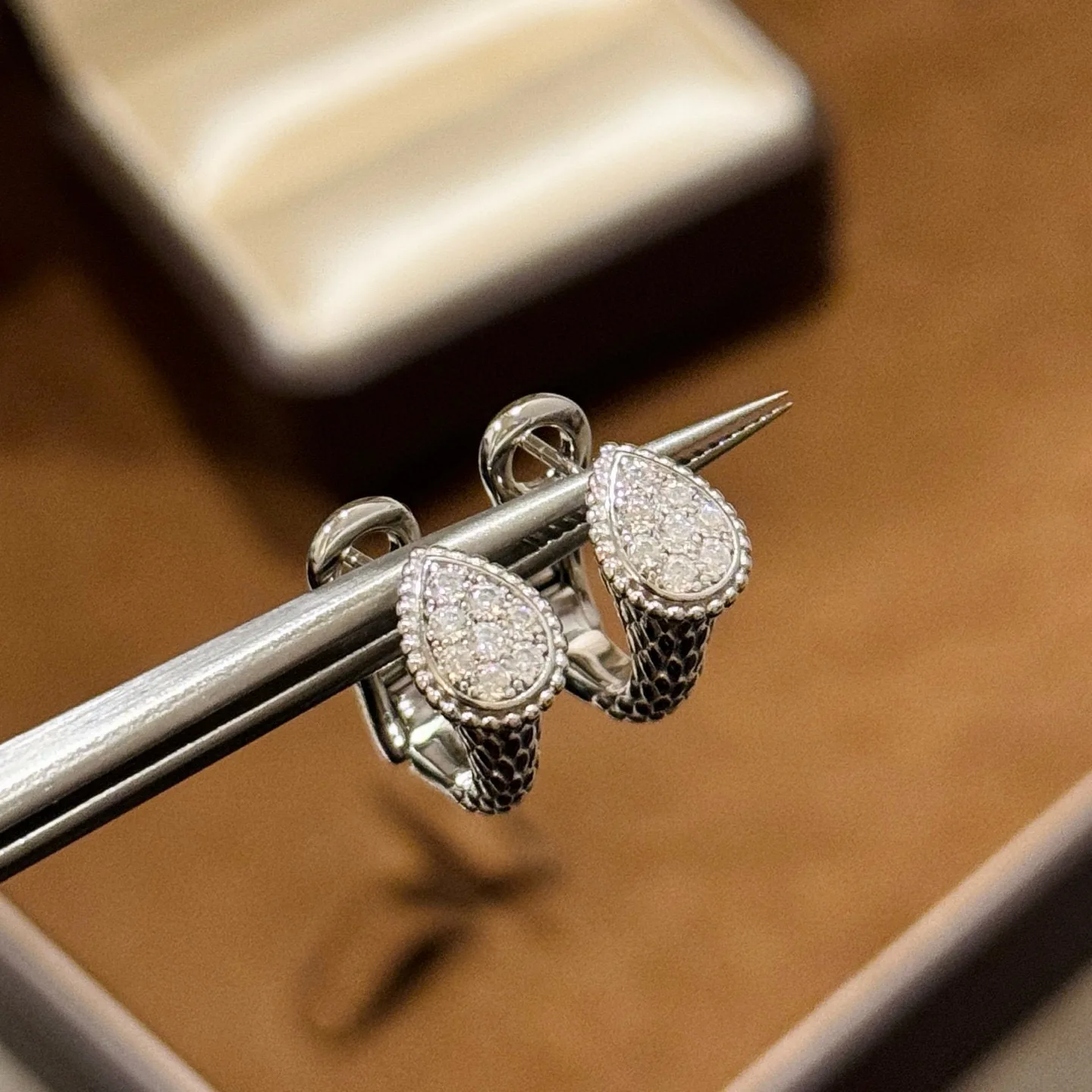 

Europe America Fine 925 Silver Full Diamond Water Drop Earrings Women Top Quality Jewelry Anniversary Gift