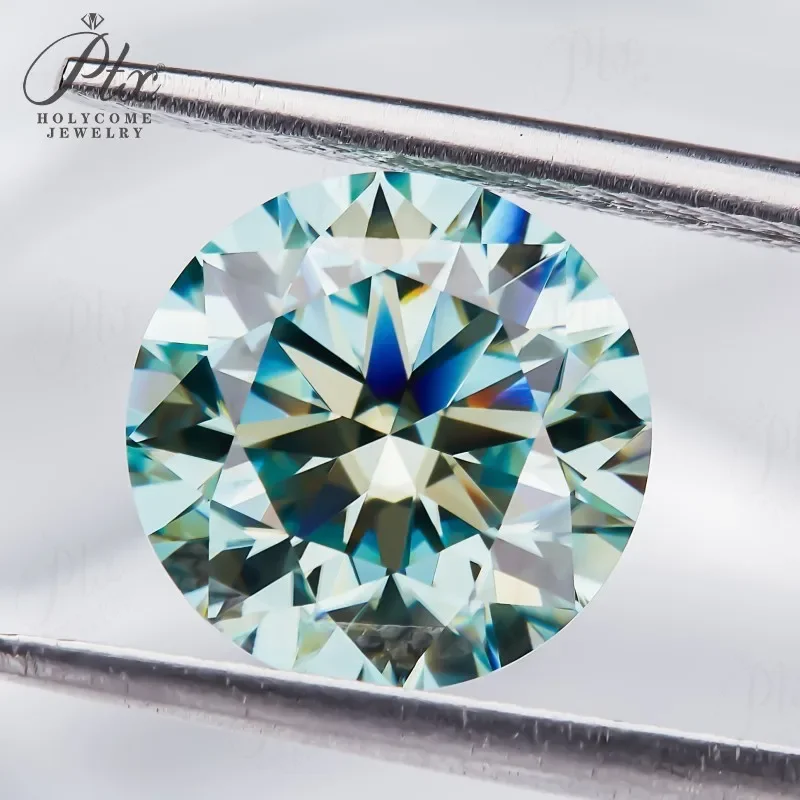 100 % echter Moissanit-Diamant, mehrfarbig, VVS1-Reinheit, 0,3–10 Karat, runde Form, GRA-Zertifikat, Schmuckmaterial, DIY-Zubehör. – Detail 20