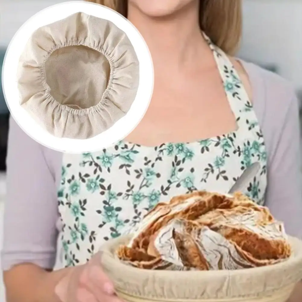 Coperchio in tessuto per fermentatore per pasta madre coperchio in tessuto ecologico per barattoli da 6-8 pollici fodera per cesto di pane coperchio per barattolo di avviamento per pasta madre