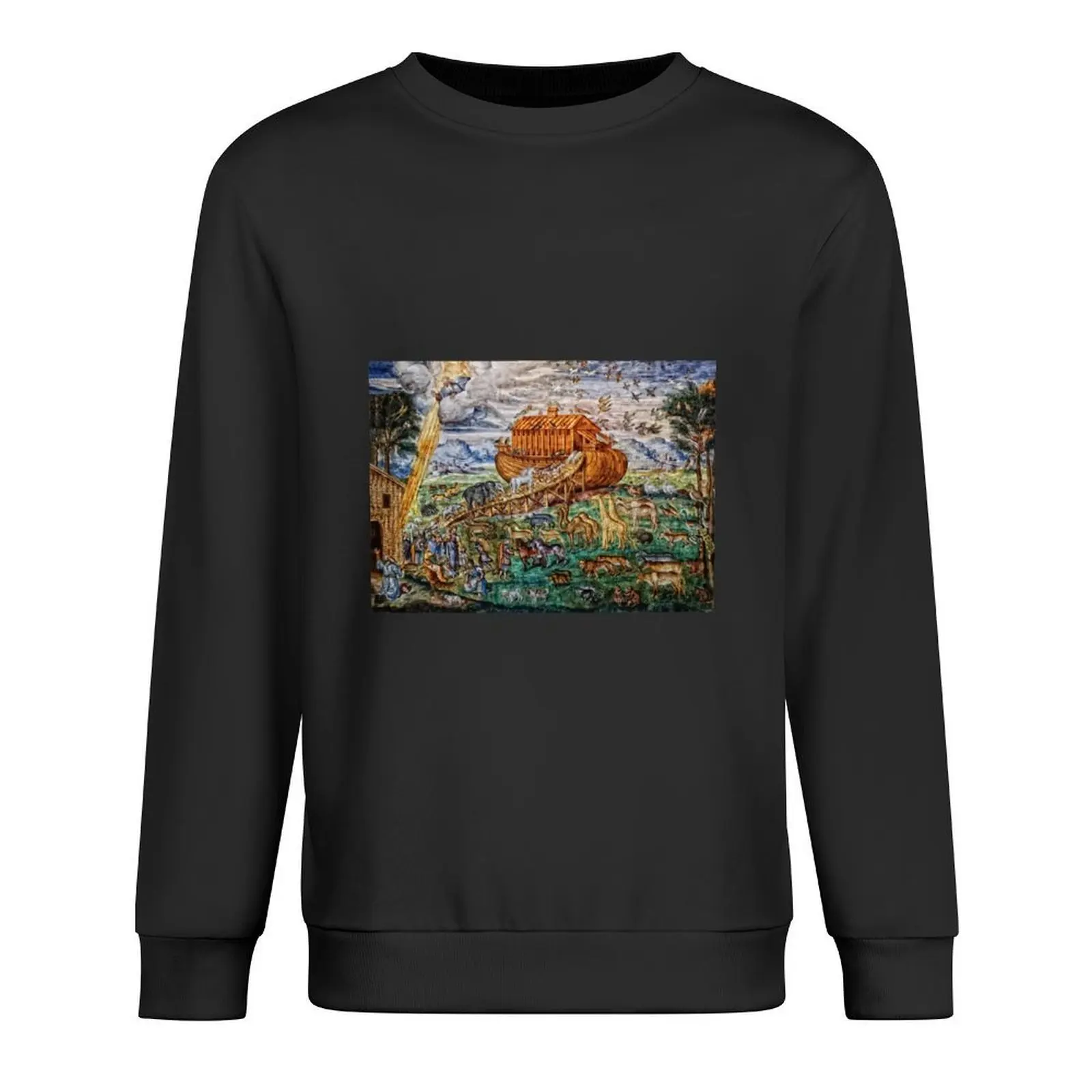 

Noah's Ark Pullover graphic t shirts men mens clothing tracksuit men korean style clothes sweatshirt