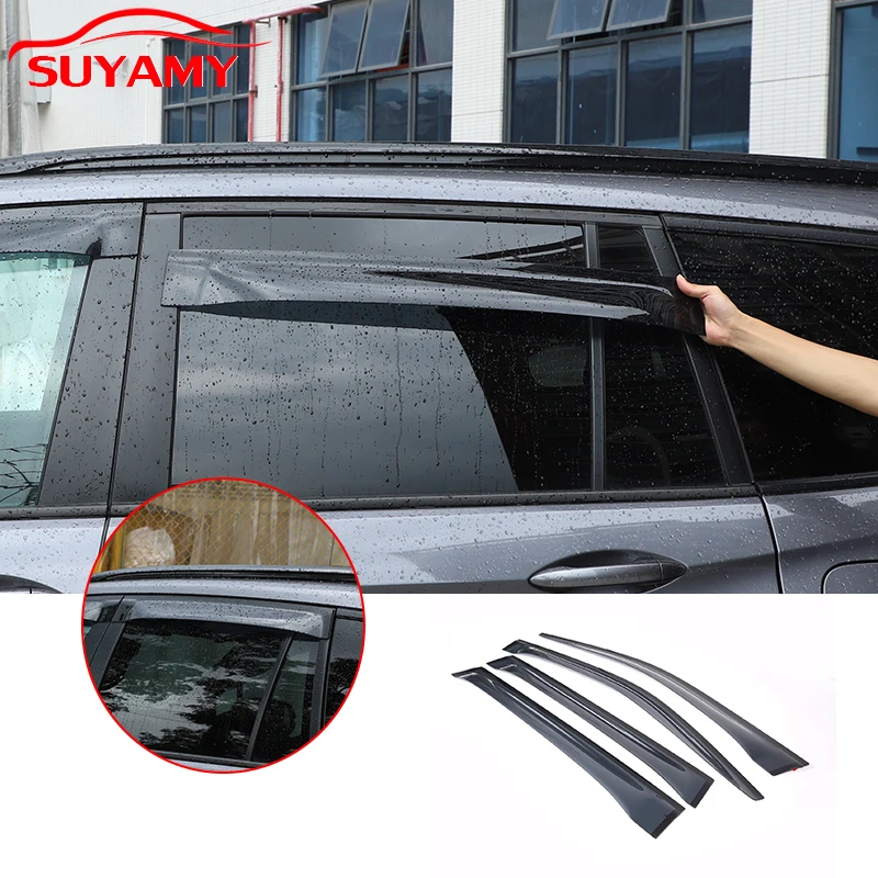 

For Honda Pilot 2015-2022 ABS Side Window Deflector Exterior Weather Shield Shelters Wind Rain Shade Visor Guard Car Accessories