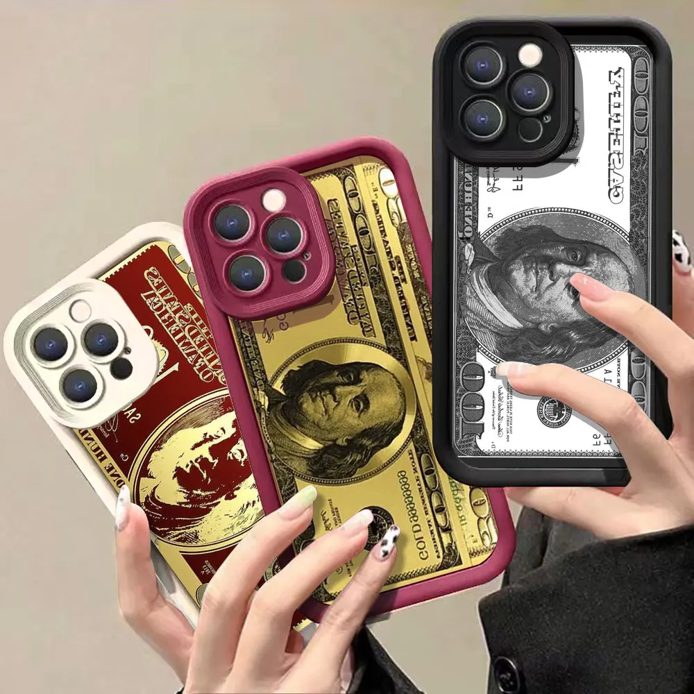 

Luxury Dollar US Money Phone Case For Realme 12 11 8 8I 7I 5 C67 C55 C53 C35 C33 C31 C30 C21 C21Y C20 GT NEO 3 5 Pro Plus Cover