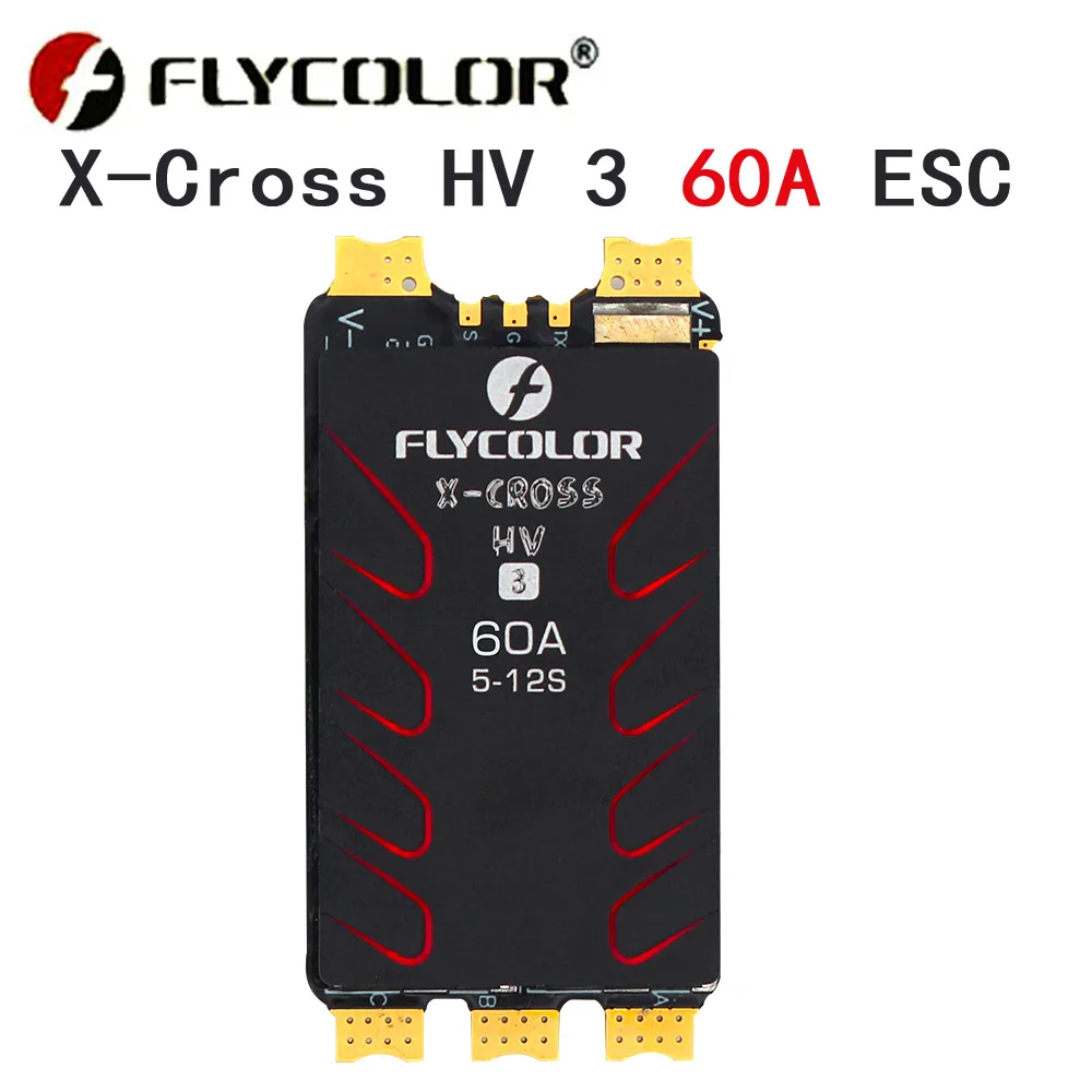 FLYCOLOR X-CROSS HV3 60A/80A/120A/160A ESC 5-12S BLHeli-32 Dshot Proshot 64MHz 32-bitowy regulator prędkości dla RC FPV Racing Drone