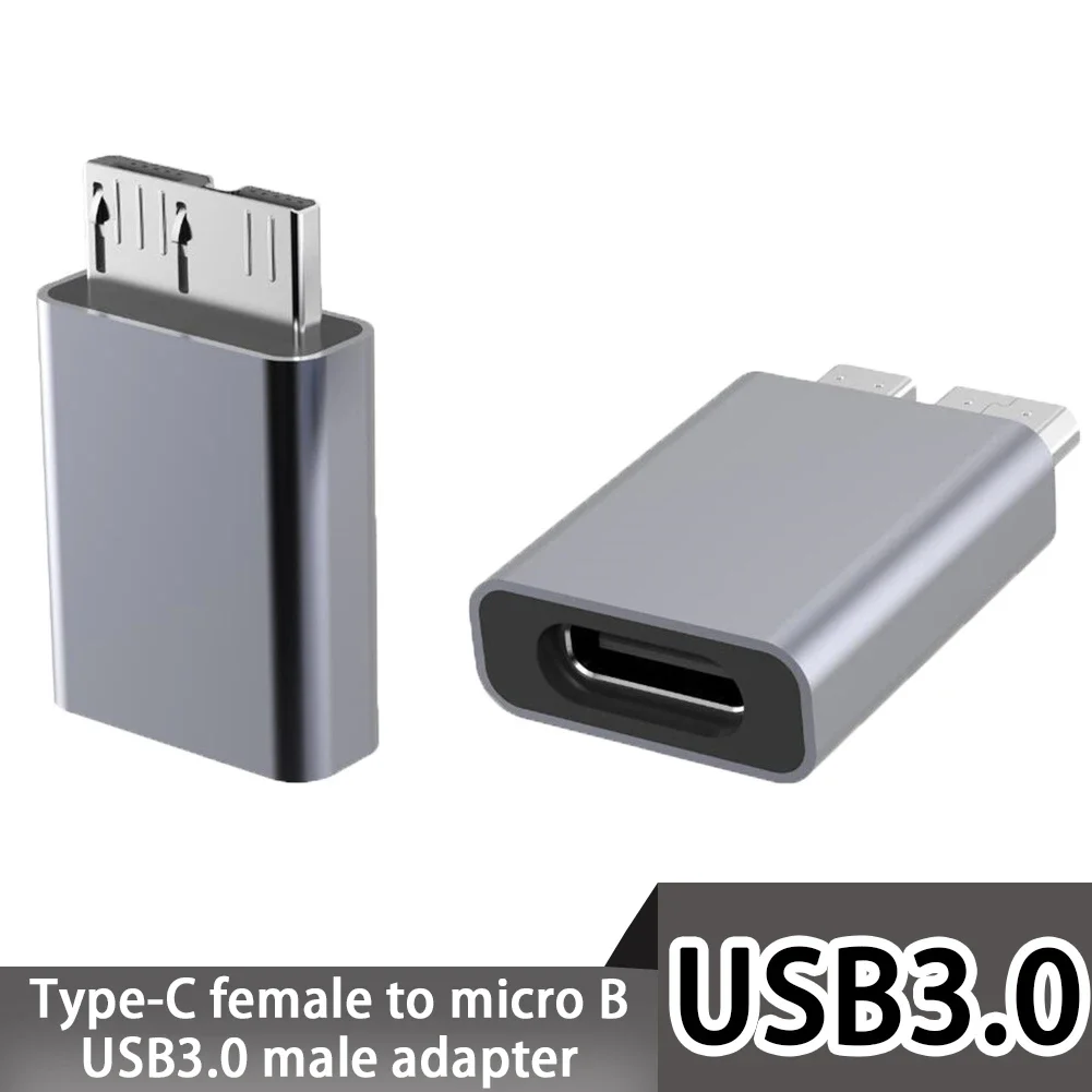 USB C To Micro B Adapter USB Type C To Micro B Charger For Toshiba Seagate WD West Digital External Hard Drive, Camera And More