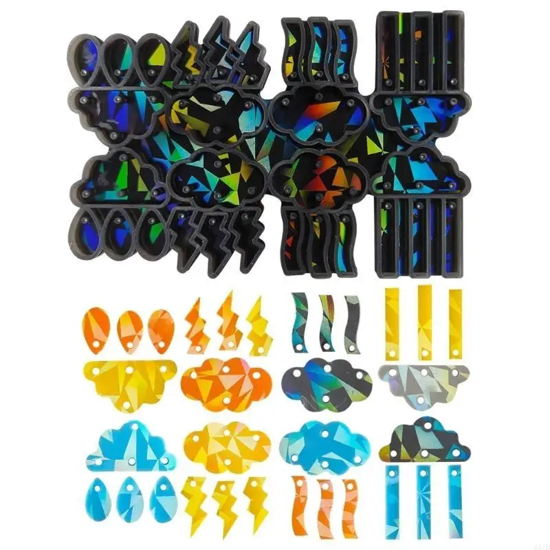 Molde silicone para brincos festivos jóias Fazendo molde hológrafos a lasers moldes jóias para amante