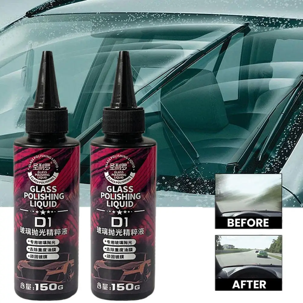 Car Glass Polishing Liquid Fast Self-Cleaning Windshield Cleaner Remove Oil Film and Stains Car Window Maintenance Accessory