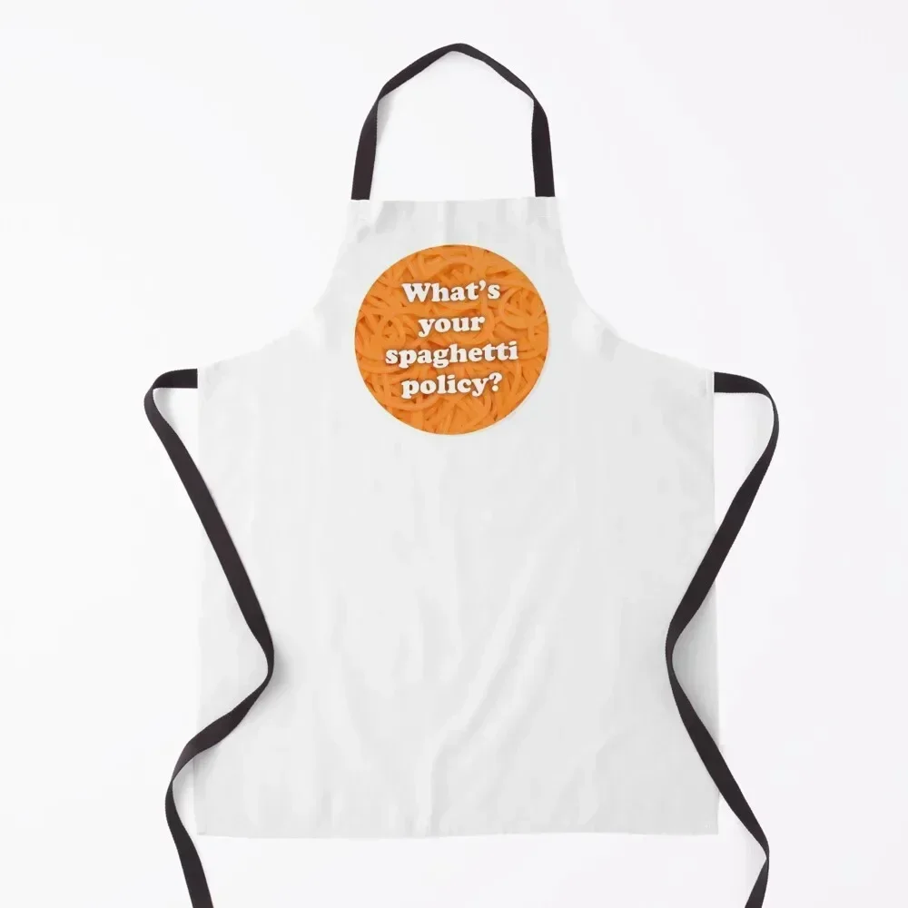 

What's your spaghetti policy Apron Customizable Woman Children'S Kitchen Tools cleanings Apron