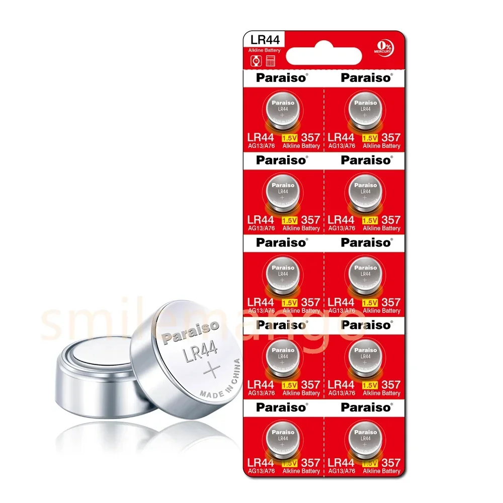 New 1.55V High-Capacity AG13 LR44 Coin Batteries - L1154 RW82 SR1154 A76 LR1154 GP7 Cells for Watches, Toys, Remotes