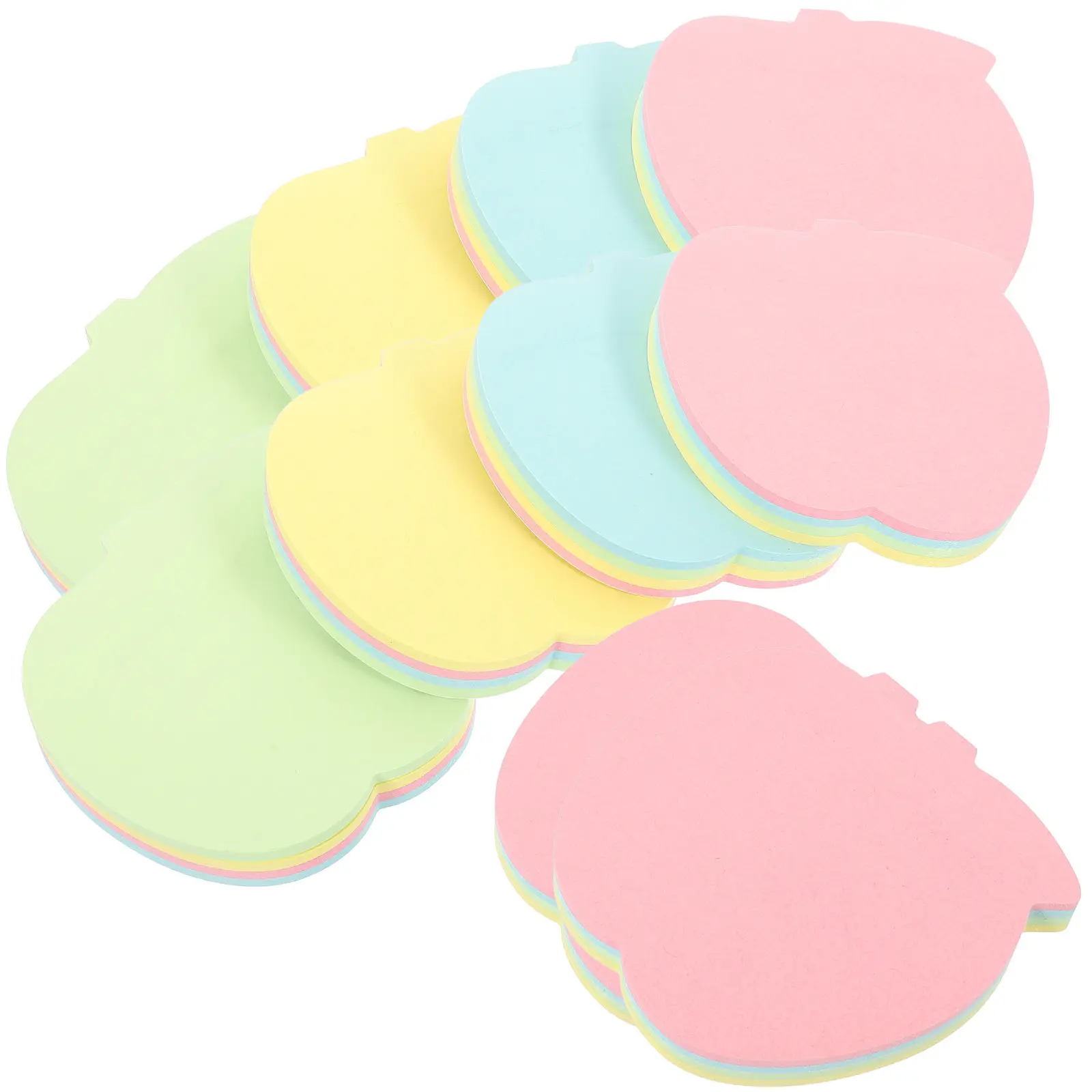 10Sets Adorable Animal Theme Memo Stickers High-Grade Material No-Trace Removal Note Pads for Classroom Office Home
