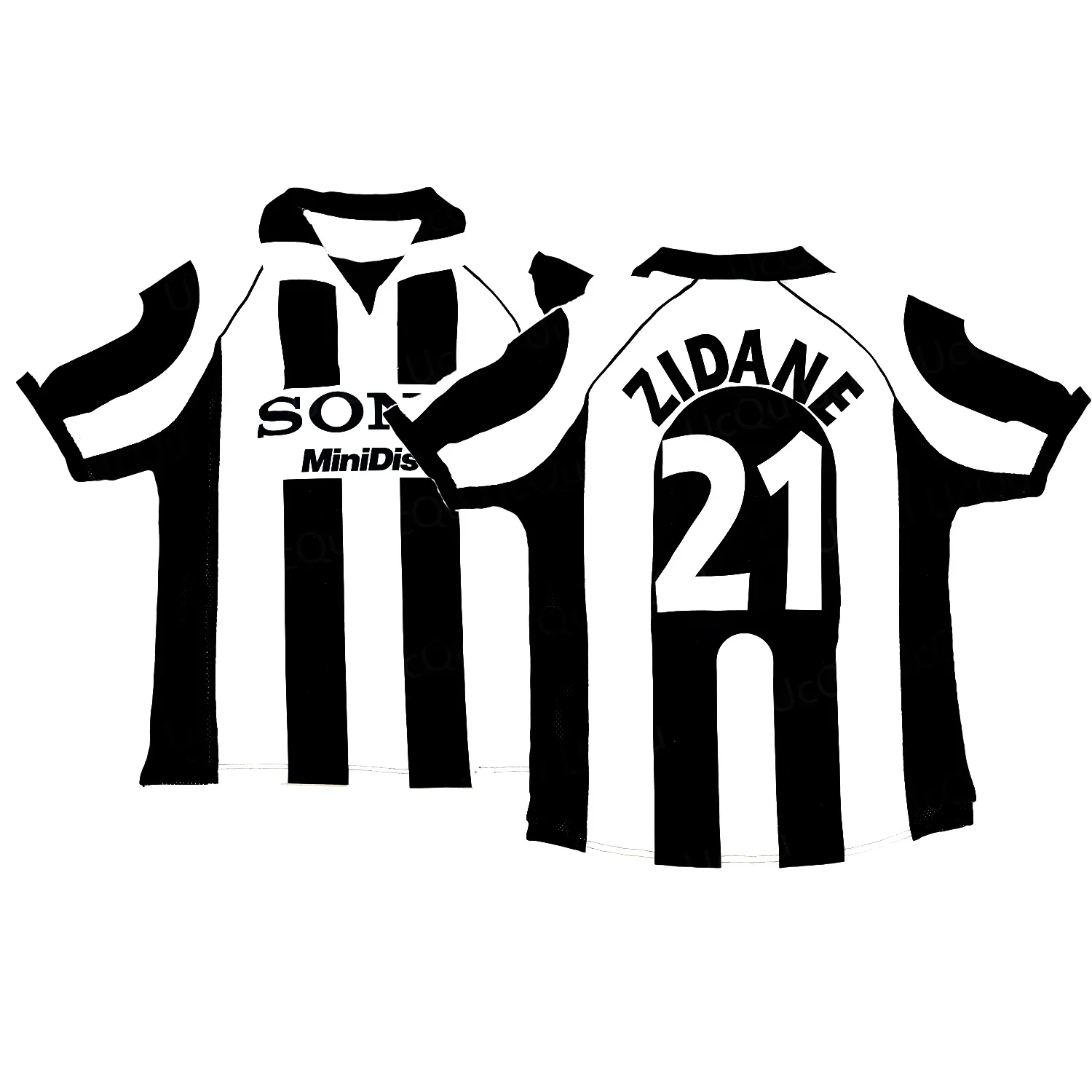 Vintage Classic Summer 1997-98 Centenary Zidane #21 Soccer Sport T-shirt Home/Away Kit Football Jersey For Adult/Kids