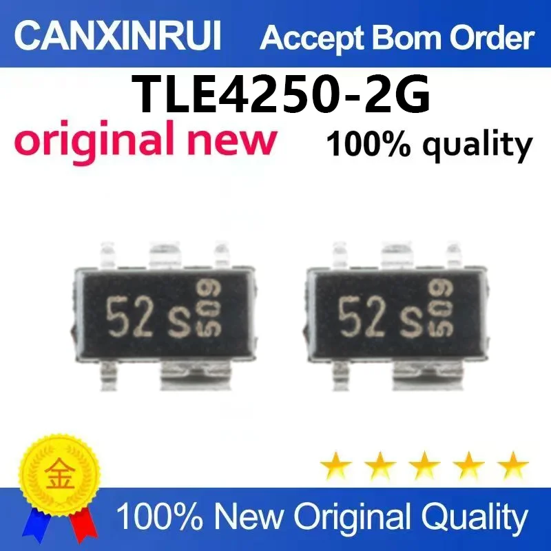 （5pcs-100pcs）Original genuine TLE4250-2G SOT-595 screen printed 52s low voltage drop regulator LDO chip