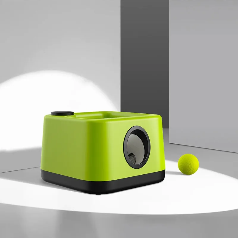 New pet ball throwing machine, automatic serve, manual serve distance adjustment, dog sound throwing