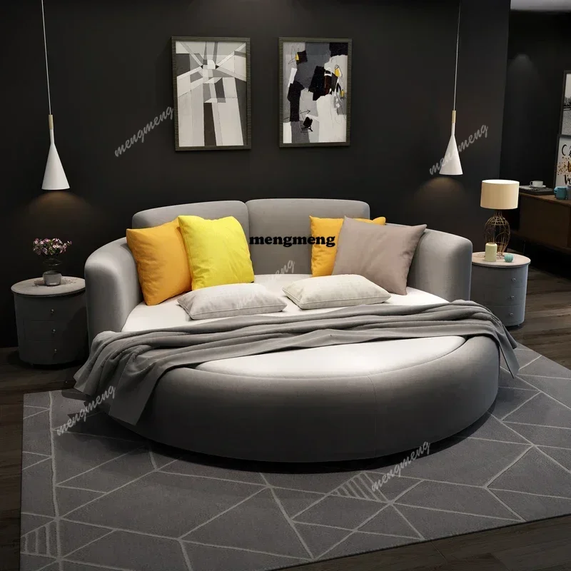 

Master Large Double Bed Modern Large Frame Princess Double Bed Fabric Minimalist European Camas De Dormitorio Bedroom Furniture