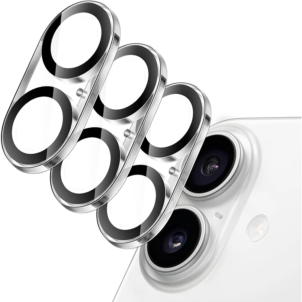 3PCS Tempered Glass Camera Lens Protector Cover for iPhone 17 2025 16 Plus 16Plus iPhone17 iPhone16 Phone Protection Accessories