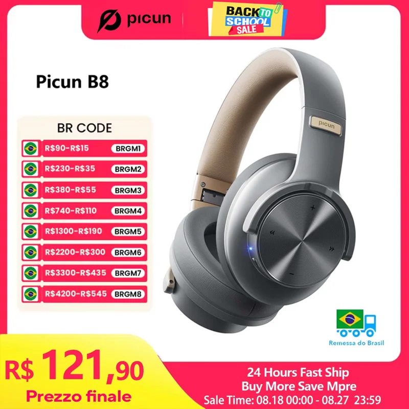 NO BRASIL -  Headphone SEM FIO  bluetooth Picun b8 🆘🇧🇷