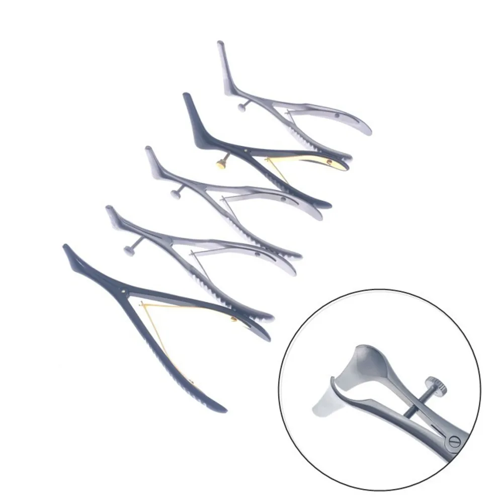 Nasal Speculum Expander Nose Mirror Nostril Pliers Nasal Cavity Examination Stainless steel Nasal Dilation Forceps