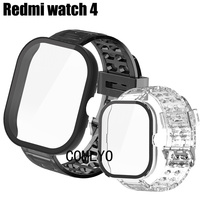 For Redmi watch 4 Case + Strap Glass Screen Protector Smart Watch Bumper Shell Cover TPU Soft Clear Band