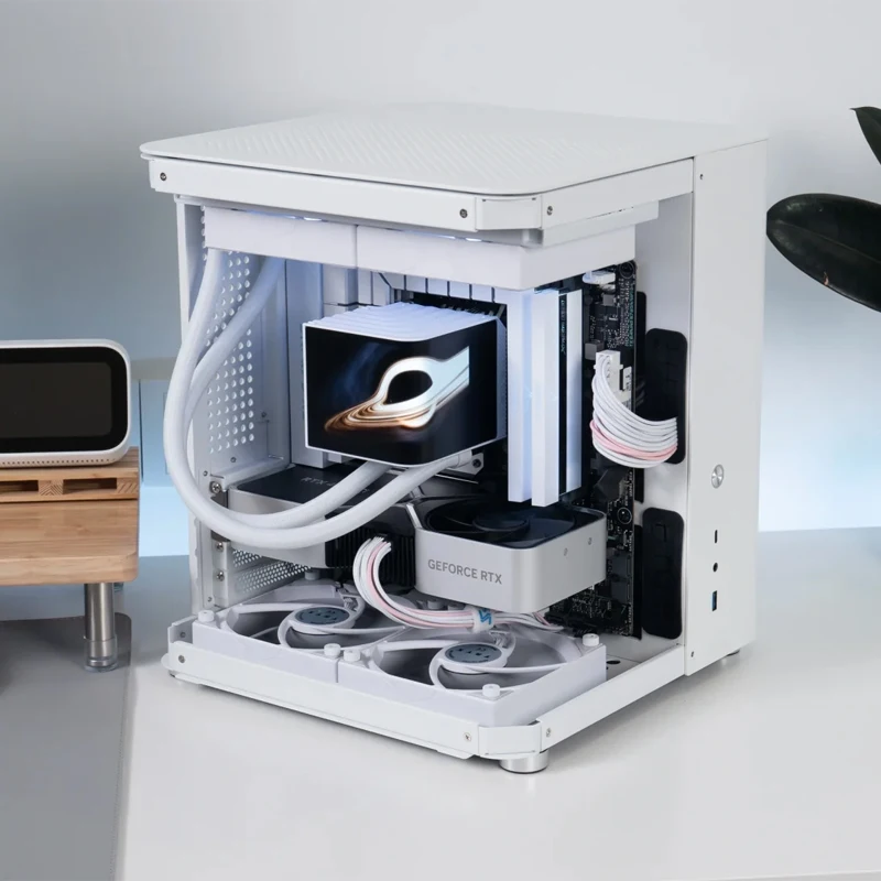 Se360/Se240 Radiatore raffreddato ad acqua Argb Schermo curvo da 6,5 pollici 2k Occhio nudo 3d Archiviazione integrata Host desktop Aio Dispositivo di raffreddamento dell'acqua