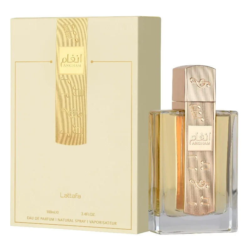 

Lattafa Angham Citrus Lavender Musk Amber Vanilla Eau de Parfum Long-Lasting Fragrance for Unisex 3.40 Ounce100 ml