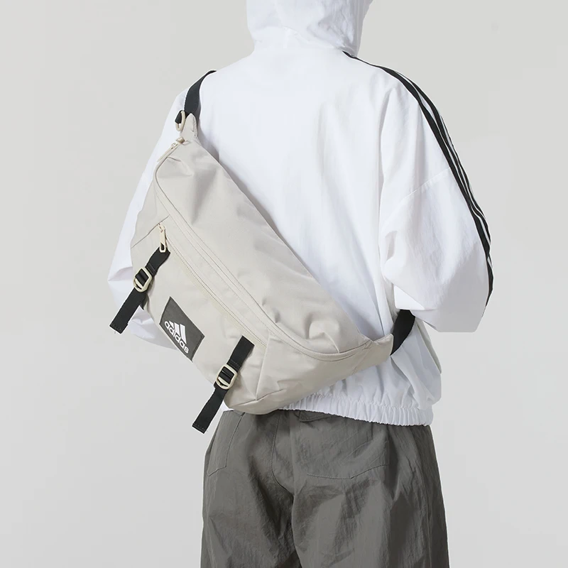 

Adidas (Adidas) Унисекс нагрудная сумка для мужчин и женщин, сумка для бега для фитнеса и тренировок, модная повседневная спортивная сумка, поясная сумка через плечо Jj3369