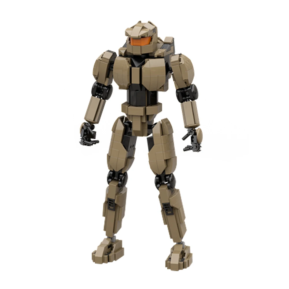 MOC เกม Haroed Mecha Mastered Chiefs John117 ยิงทหาร Building Block Guardians 5-DS อิฐของเล่นสําหรับของขวัญเด็ก