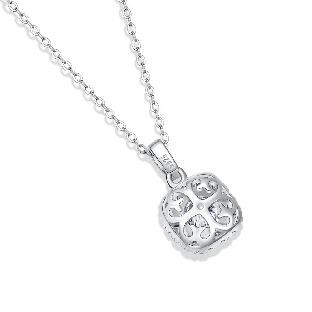 1-3CT Classic Moissanite Pendent Necklace with GRA Certificate 925 Sterling Silver Necklaces for Women Wedding Party Jewelry
