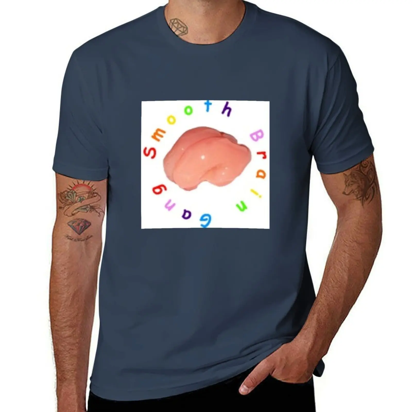 

Smooth Brain Gang T-Shirt man tshirt t shirts for man pack white T-Shirt