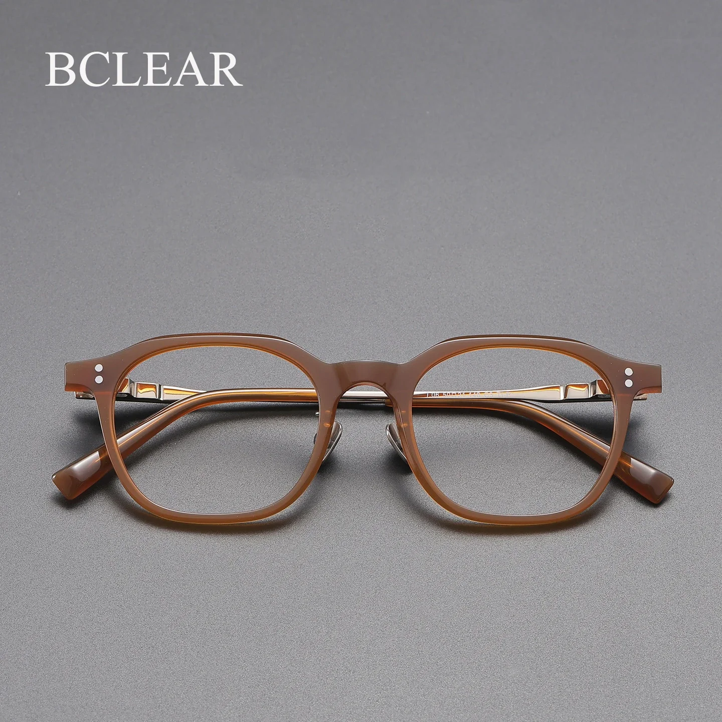 BCLEAR Retro Luxury Pure Titanium Acetate Optical Eyeglasses Frames High Quality Fashion Glasses for Men And Women 2026