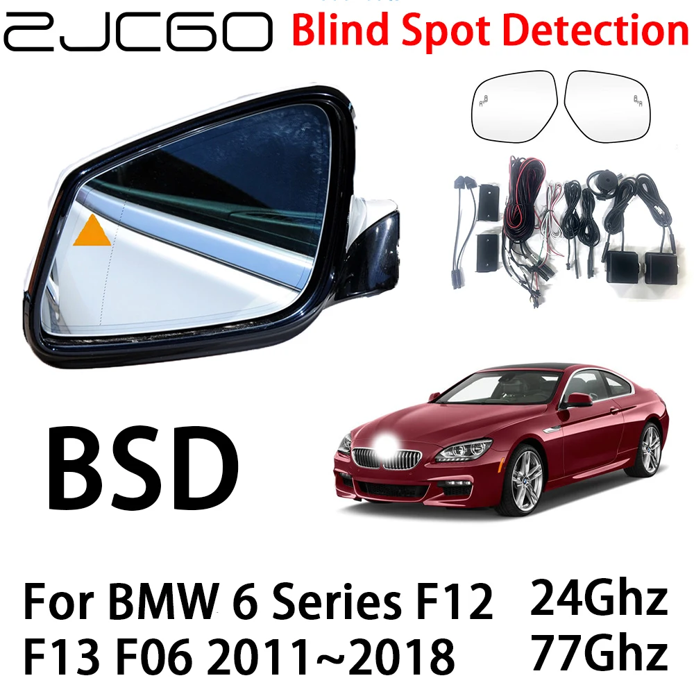 

ZJCGO Car BSD Radar Warning System Blind Spot Detection Safety Driving Alert for BMW 6 Series F12 F13 F06 2011~2018