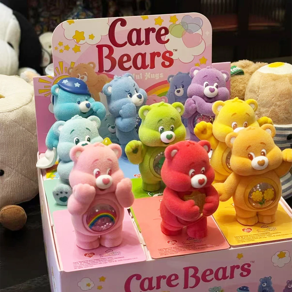 

Genuine Care Bears Colorful Hugs Blind Box Kawaii Figure Mystery Box Doll Girls Toy Collection Model Ornaments Birthday Present